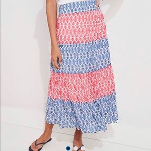 Vineyard vines block print maxi skirt. NWOT